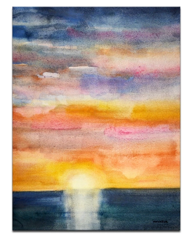 READY2HANGART 'BEAUTIFUL SUNSET' CANVAS WALL ART, 40X30"