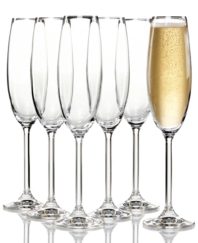 LENOX TUSCANY CHAMPAGNE FLUTES 6 PIECE VALUE SET