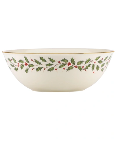 LENOX HOLIDAY SERVING BOWL, 72 OZ.
