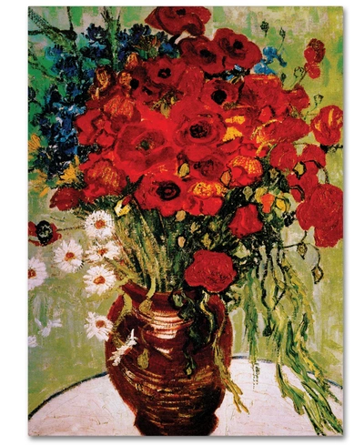 TRADEMARK GLOBAL VINCENT VAN GOGH 'DASIES & POPPIES' CANVAS ART