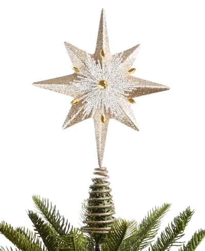 HOLIDAY LANE SHINE BRIGHT SNOWFLAKE TREE TOPPER, CREATED FOR MACY'S,