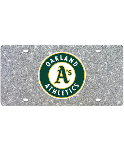 WINCRAFT MULTI OAKLAND ATHLETICS ACRYLIC GLITTER LICENSE PLATE