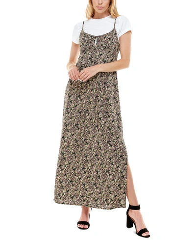 AS U WISH JUNIORS' 2-PC. T-SHIRT & MAXI DRESS