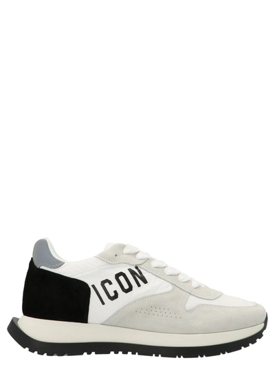 DSQUARED2 MEN'S  WHITE OTHER MATERIALS SNEAKERS