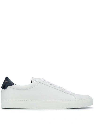 GIVENCHY MEN'S  WHITE LEATHER SNEAKERS