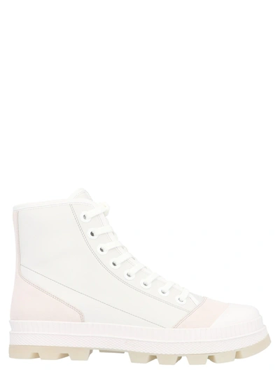 JIMMY CHOO MEN'S  WHITE OTHER MATERIALS SNEAKERS