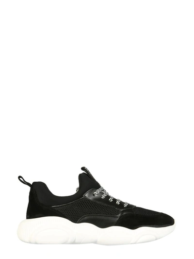 MOSCHINO MEN'S  BLACK OTHER MATERIALS SNEAKERS