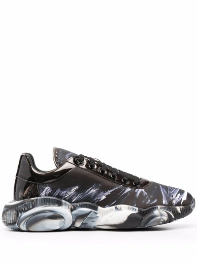 MOSCHINO MEN'S  BLUE OTHER MATERIALS SNEAKERS