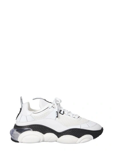 MOSCHINO MEN'S  WHITE OTHER MATERIALS SNEAKERS