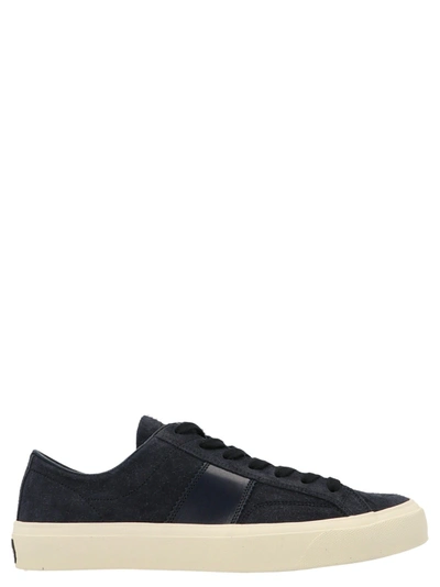 TOM FORD MEN'S  BLUE OTHER MATERIALS SNEAKERS