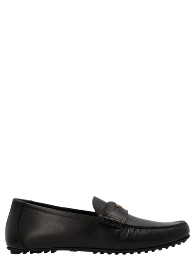 VERSACE MEN'S  BLACK OTHER MATERIALS LOAFERS