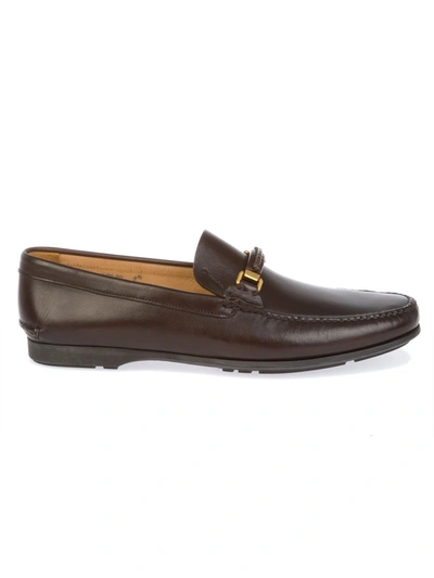 CHURCH'S MEN'S  BROWN LEATHER LOAFERS