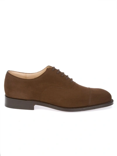 CHURCH'S MEN'S  BROWN SUEDE LACE UP SHOES