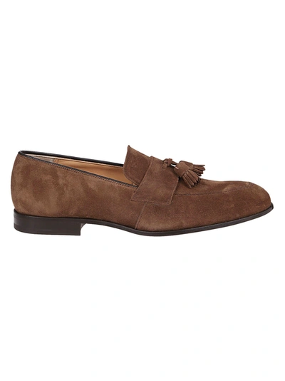 CHURCH'S MEN'S  BROWN SUEDE LOAFERS