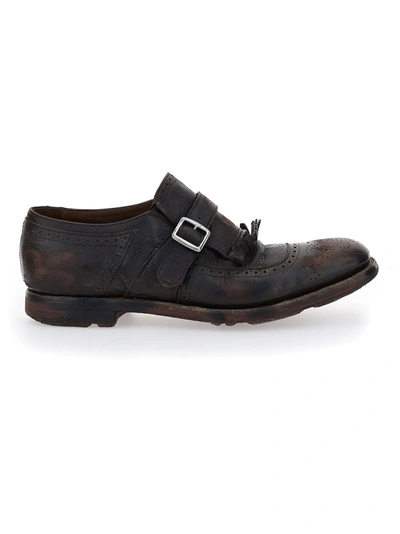 CHURCH'S MEN'S  BROWN OTHER MATERIALS LOAFERS