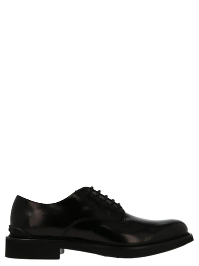 TOD'S TOD'S MEN'S  BLACK OTHER MATERIALS LACE UP SHOES