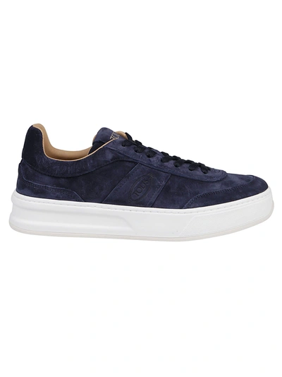 TOD'S TOD'S MEN'S  BLUE OTHER MATERIALS SNEAKERS
