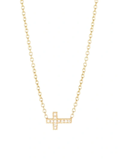 ZOË CHICCO WOMEN'S MIDI BITTY SYMBOLS 14K GOLD & DIAMOND NECKLACE