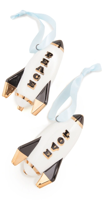 JONATHAN ADLER SET OF 2 APOLLO ORNAMENTS