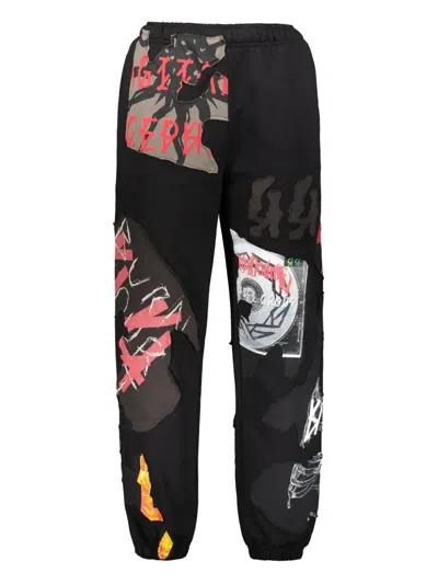 44 LABEL GROUP GRAPHIC-PRINT TRACK PANTS