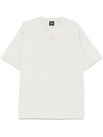 44 LABEL GROUP LOGO-EMBROIDERED T-SHIRT