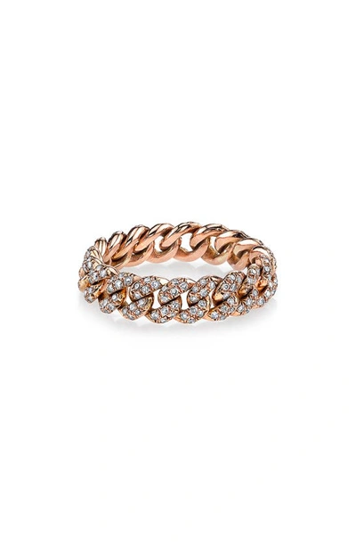 SHAY ESSENTIAL LINK PAVE DIAMOND BAND RING