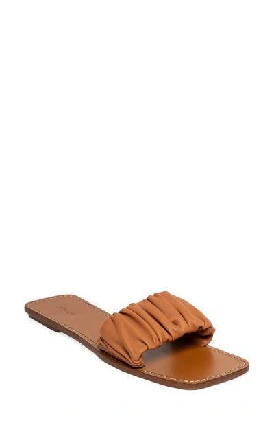 STAUD STAUD NINA RUCHED SLIDE SANDAL