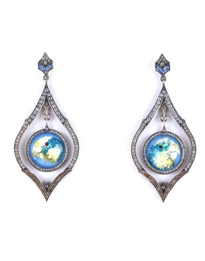 SEVAN BIÇAKÇI CARVED PARROT EARRINGS