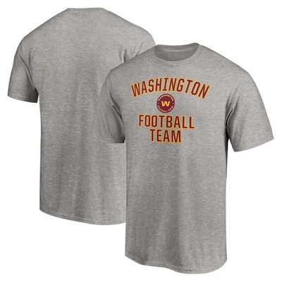 FANATICS FANATICS BRANDED HEATHERED GRAY WASHINGTON FOOTBALL TEAM BIG & TALL VICTORY ARCH T-SHIRT