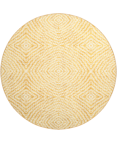 D STYLE BRISBANE WASHABLE BR3 8' X 8' ROUND AREA RUG