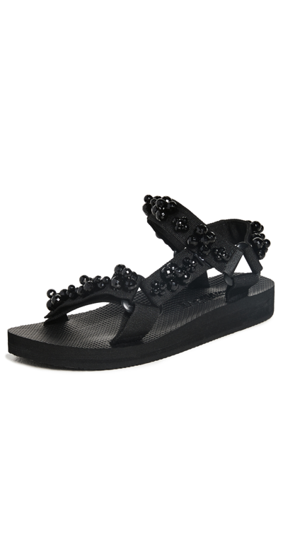 ARIZONA LOVE TREKKY PEARL SANDALS BLACK PEARL