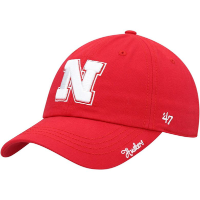 47 BRAND '47 SCARLET NEBRASKA HUSKERS MIATA CLEAN UP LOGO ADJUSTABLE HAT