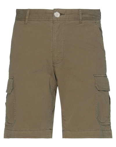 WOOLRICH WOOLRICH MAN SHORTS & BERMUDA SHORTS MILITARY GREEN SIZE 31 COTTON, ELASTANE