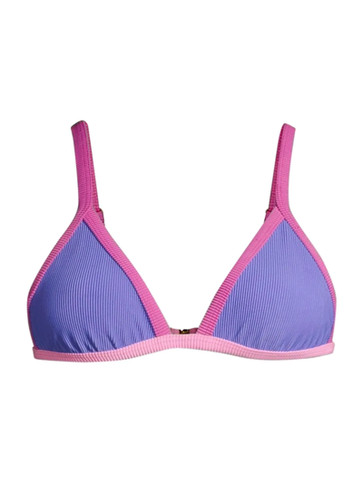 BEACH RIOT WOMEN'S MIKA COLORBLOCKED BIKINI TOP