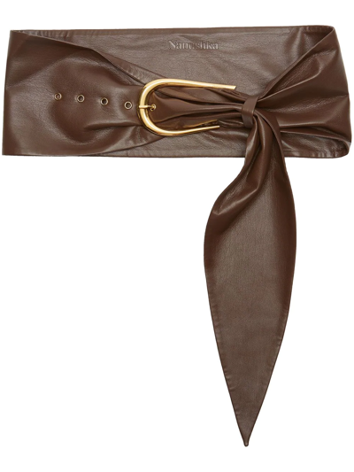 NANUSHKA DAE RUCHED WIDE BELT