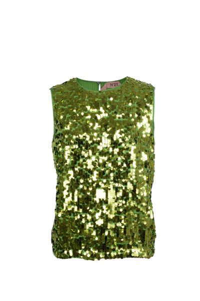 N°21 TOP WITH SEQUINS