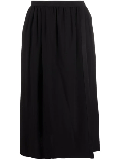SAINT LAURENT 1970S HIGH-WAISTED SILK SKIRT