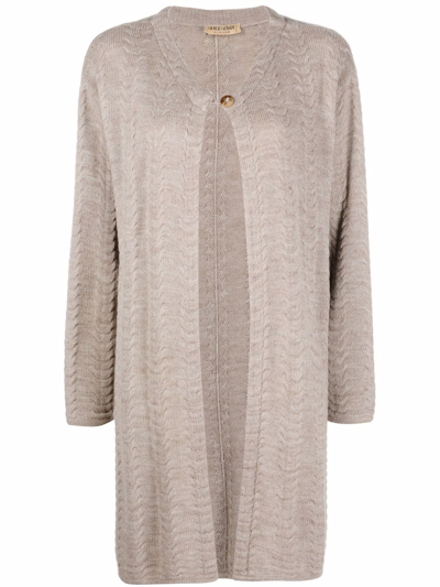 GIORGIO ARMANI 1990S ROUND-NECK KNITTED CARDIGAN