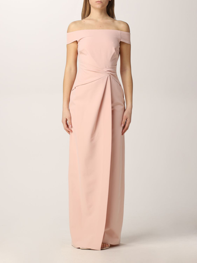 POLO RALPH LAUREN LAUREN PINK SARAN DRESS