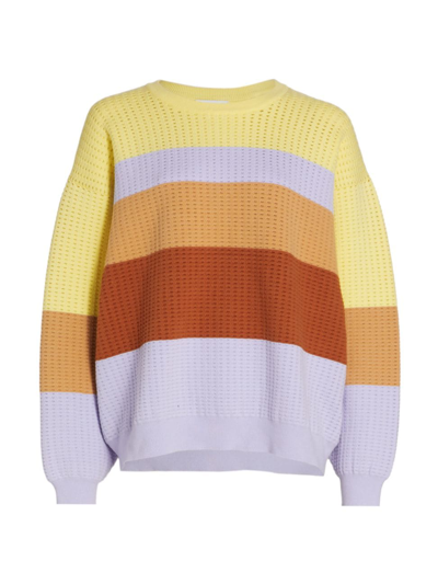 AKNVAS WOMEN'S OVERSIZED WAFFLE-KNIT SWEATER
