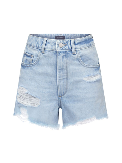 DL PREMIUM DENIM WOMEN'S EMILIE HIGH-RISE CUT-OFF JEAN SHORTS