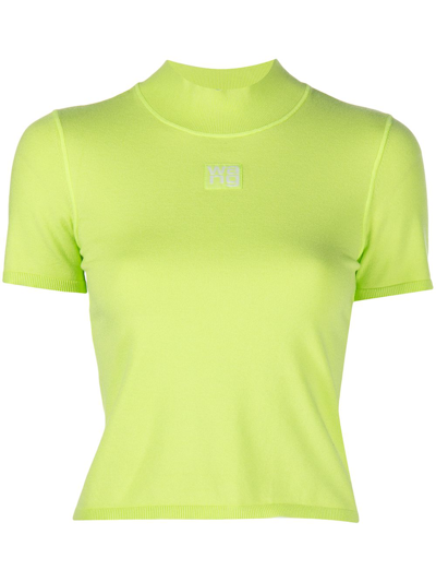 ALEXANDER WANG FINE-KNIT TURTLE NECK TOP