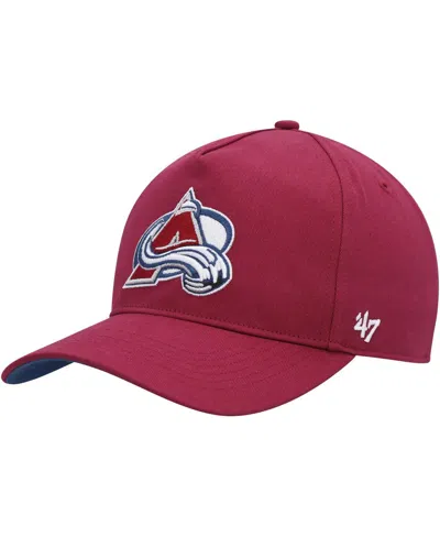 47 BRAND MEN'S '47 BRAND BURGUNDY COLORADO AVALANCHE PRIMARY HITCH SNAPBACK HAT