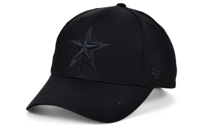 47 BRAND MEN'S DALLAS COWBOYS BLACK & BLACK MVP CAP