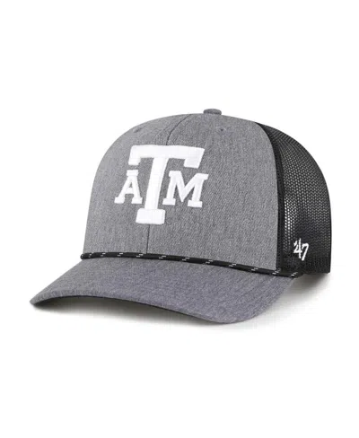 47 BRAND MEN'S GRAY TEXAS A&M AGGIES CARBON ROPE ADJUSTABLE HAT