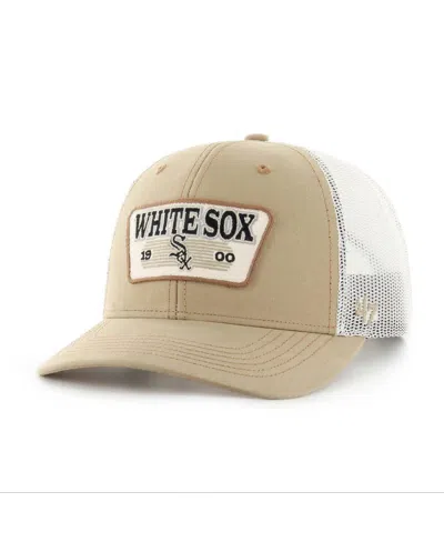 47 BRAND MEN'S KHAKI CHICAGO WHITE SOX RIDGEWOOD TRUCKER ADJUSTABLE HATS