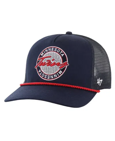 47 BRAND MEN'S NAVY MINNESOTA TWINS PROMENADE HITCH ADJUSTABLE HAT