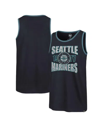 47 BRAND MEN'S NAVY SEATTLE MARINERS UPLOAD FRANKLIN TANK TOP