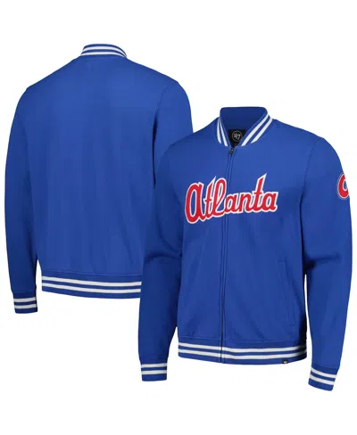47 BRAND MEN'S ROYAL ATLANTA BRAVES PACK PRO CAMDEN FULL-ZIP TRACK JACKET