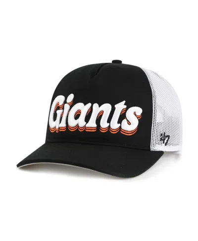 47 BRAND WOMEN'S BLACK SAN FRANCISCO GIANTS BILOXI HITCH ADJUSTABLE HAT